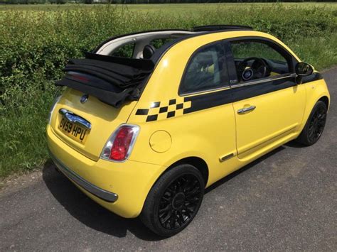 59 Fiat 500C 1.2 LOUNGE Convertible YELLOW FSH Stunning Throughout SOLD ...