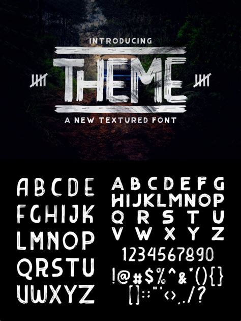 Theme Textured Font Free Download - Creativetacos