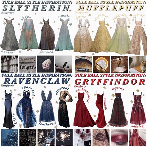 Hogwarts houses Yule ball | Harry potter outfits, Harry potter dress, Harry potter style