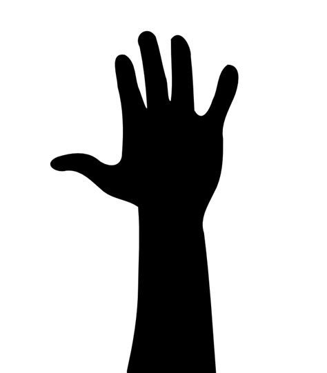 Free Hand Silhouette, Download Free Hand Silhouette png images, Free ...