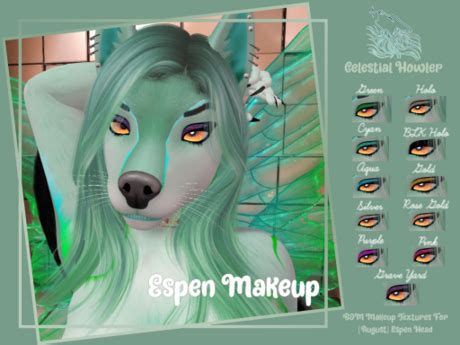 Second Life Marketplace - =CH= Glitter Smokey Eye - BOM Makeup - Espen head