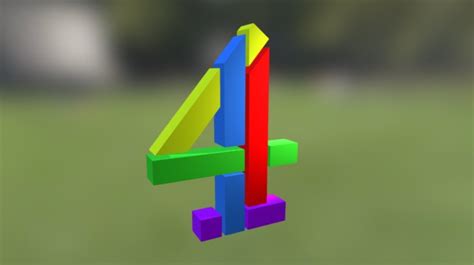 3D Channel 4 UK Logo - Download Free 3D model by Ian Dowson (@eonie316) [a87a476] - Sketchfab