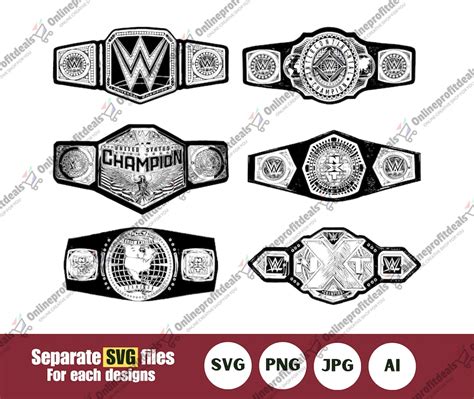 WWE SVG Belt Championship, NXT Belt Svg, Heavyweight Belt, Clipart, Wwe ...