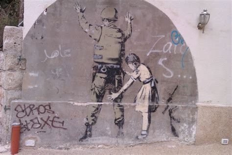 Bansky - Gaza Barrier | Banksy graffiti, Banksy, Graffiti