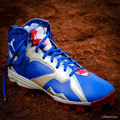 Air Jordan 7 Carl Crawford Dodgers PE Cleats - Sneaker Bar Detroit