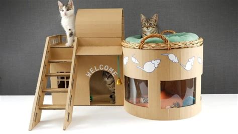 15 DIY Cardboard Cat House Ideas That Your Cat Will Love