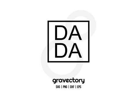 Dada Square SVG Free - Gravectory