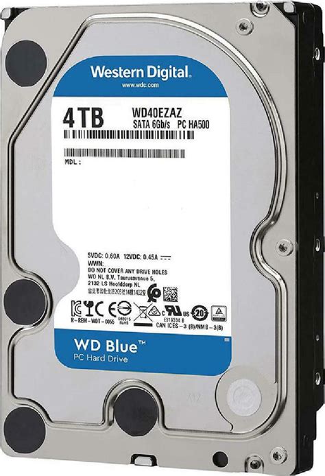 Western Digital Blue 4TB HDD Σκληρός Δίσκος 3.5" SATA III 5400rpm με ...