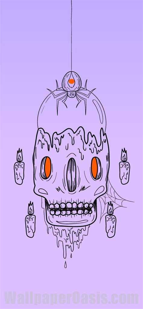 Halloween Skull iPhone Wallpaper