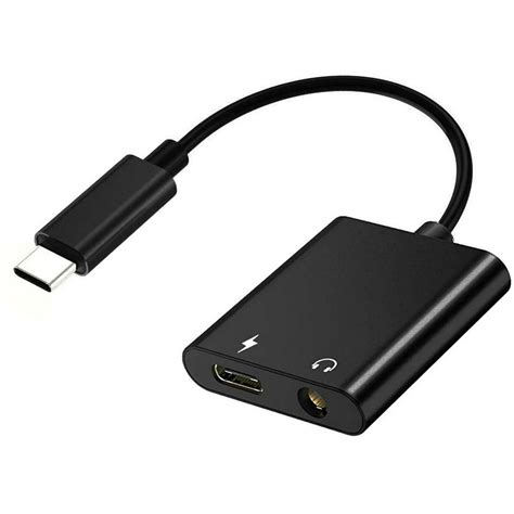 USB-C Headphone Adapter for Galaxy Note 10/Plus - Earphone 3.5mm Jack Charger Port Splitter Mic ...