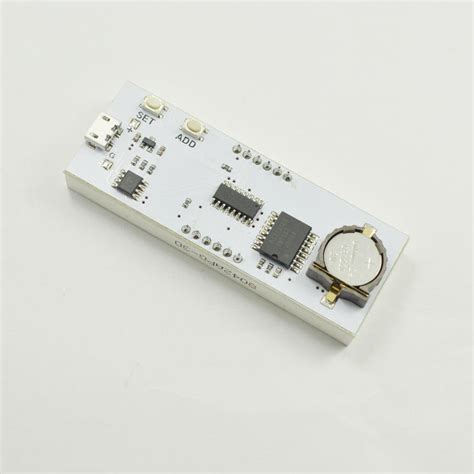 electronic diy 0.8inch dot matrix led digital electronic clock kit car clock 5v mciro usb ...