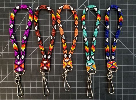 - Beaded Wrist Lanyard Peyote Stitch #La302