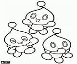 Chao Sonic The Hedgehog Coloring Pages sketch template