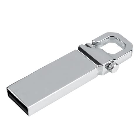 16GB Metal Keychain USB Flash Pen Drive External Memory Storage ...