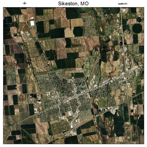 Aerial Photography Map of Sikeston, MO Missouri