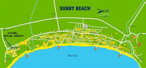 Bulgaria map sunny beach - Map Bulgaria sunny beach (Eastern Europe - Europe)