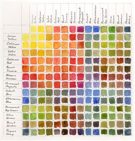 Color swatches created with the thirteen of the fourteen color palette ...