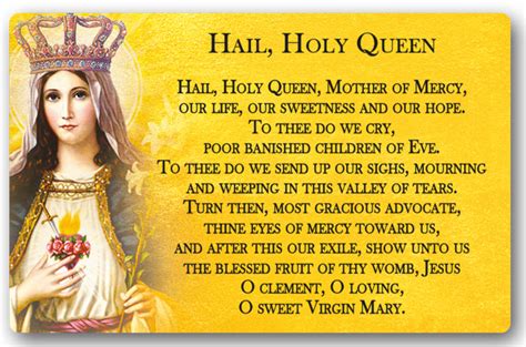 Hail, Holy Queen Prayer (Salve Regina) – Catholic ID