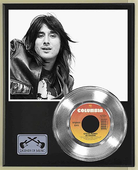 Steve Perry - Oh Sherrie Platinum 45 Record Ltd Edition Display Award Quality - Gold Record ...