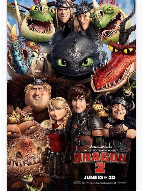 "How To Train Your Dragon 2 Movie Poster" Poster for Sale by ...