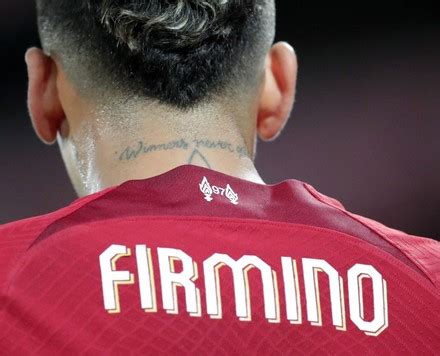 Tattoo On Back Roberto Firmino Liverpool Editorial Stock Photo - Stock ...