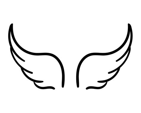 angel wings in heaven hawk feather wing pattern 22430824 Vector Art at Vecteezy