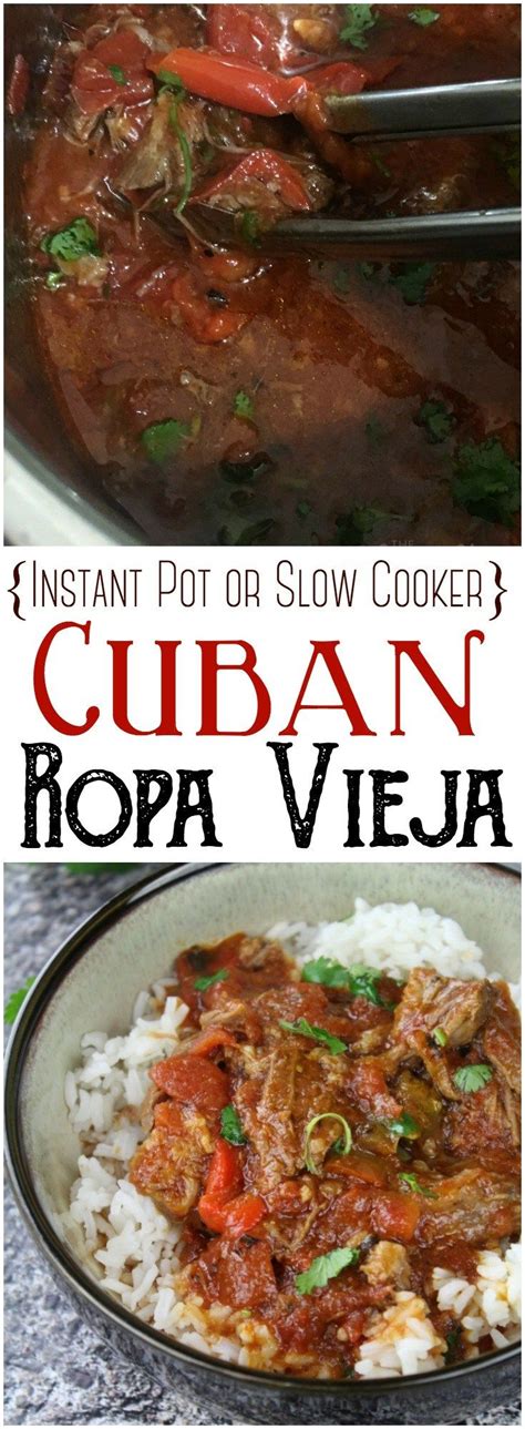 Ropa Vieja (Instant Pot or Slow Cooker): This flavorful and rich Ropa ...