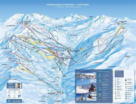 Les Menuires ski map