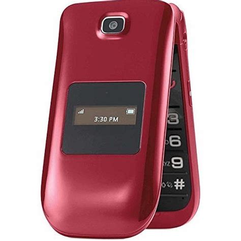 Consumer Cellular CC101-RED 101 Cell Phone - Red - Walmart.com - Walmart.com