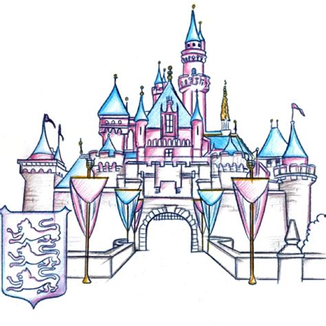 Magic Kingdom Castle Drawing at GetDrawings | Free download