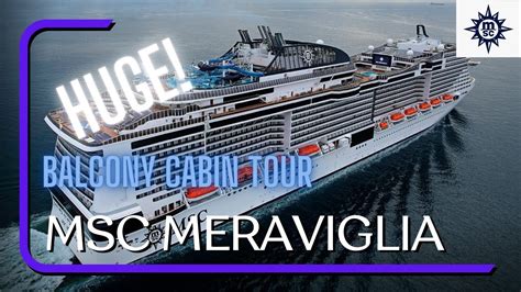 MSC Meraviglia Balcony Cabin Tour- THIS BALCONY IS HUGE!!! - YouTube