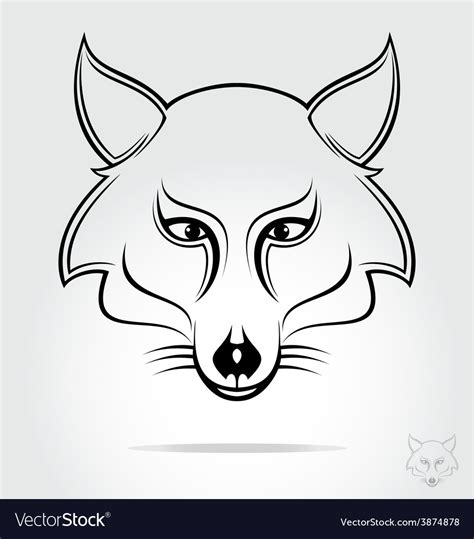 Fox Head Royalty Free Vector Image - VectorStock