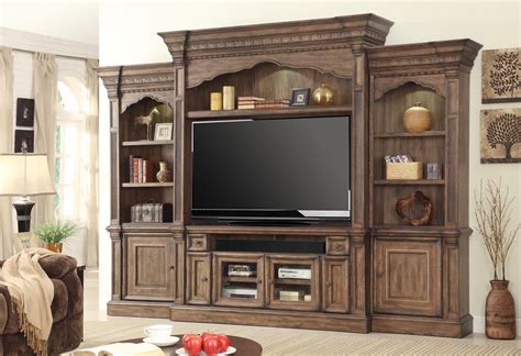 Aria Entertainment Wall W/ 75 Inch Console Parker House | Furniture Cart