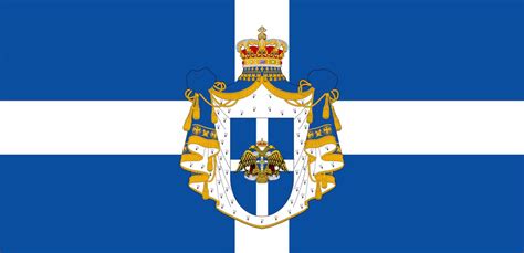 Flag of the Greater Kingdom of Greece : r/vexillology