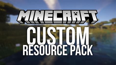 How to Make a Custom Resource Pack for Minecraft (Custom Texture Pack) - YouTube