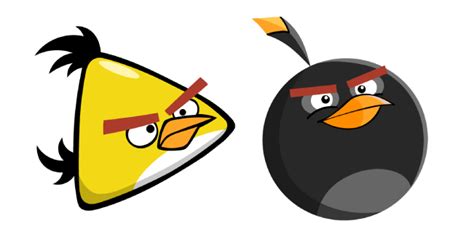 Angry Birds Chuck and Bomb cursor – Custom Cursor