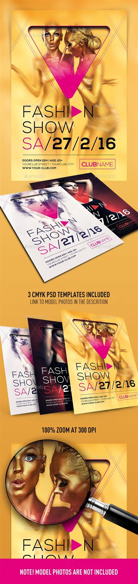 Fashion Show Flyer, Print Templates | GraphicRiver