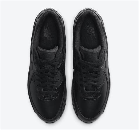 Nike Air Max 90 Leather Triple Black CZ5594-001 Release Date - SBD