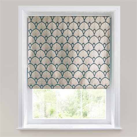 Art Deco Moisture Resistant Roller Blind | Dunelm Bathroom Blinds ...