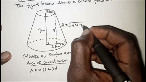 SURFACE AREA OF FRUSTUM - YouTube