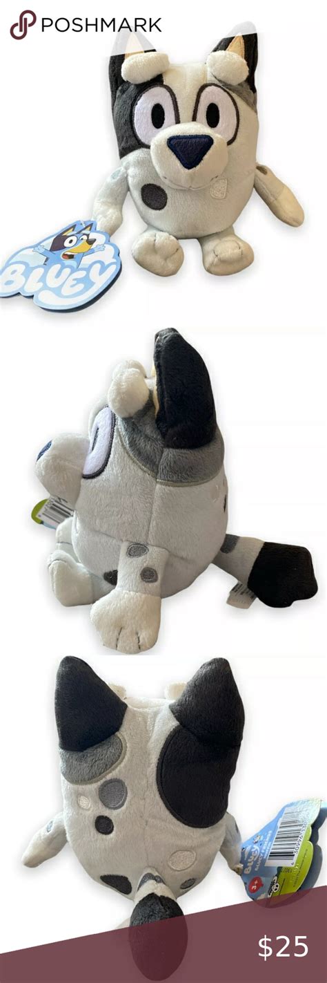 Bluey Friends Muffin Plush 6.5” Stuffed Animal Dog Puppy NEW Disney Jr