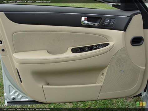 Cashmere Interior Door Panel for the 2011 Hyundai Genesis 4.6 Sedan #47262263 | GTCarLot.com