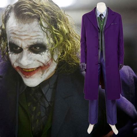 Vest The Dark Knight Joker Heath Ledger Cosplay Costume Coat Pants ...