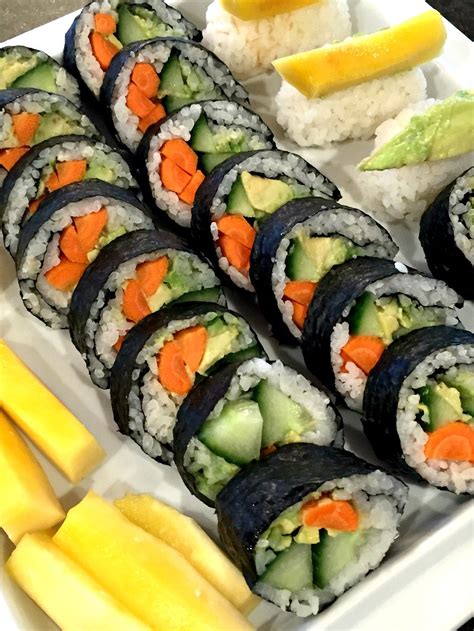 Easy Gluten Free Vegetarian Sushi Rolls