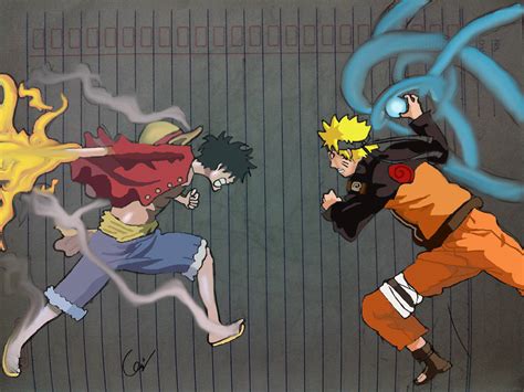 Luffy vs Naruto Colour Ver. by kharisputra on DeviantArt