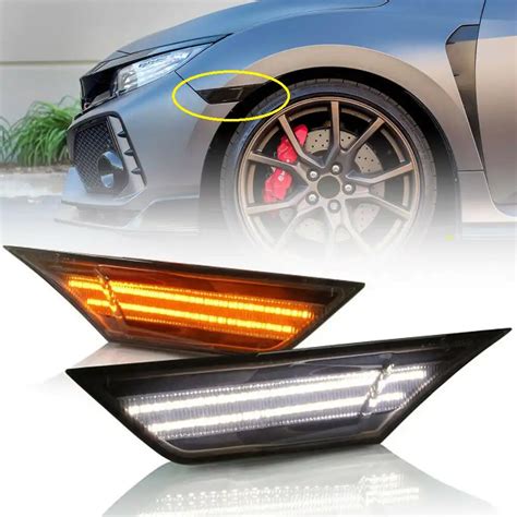 For 14-19 Chevy Corvette C7 Full LED Set 4x Clear Turn Signal Side ...