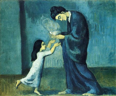 File:Pablo Picasso, 1902-03, La soupe (The soup), oil on canvas, 38.5 x 46.0 cm, Art Gallery of ...
