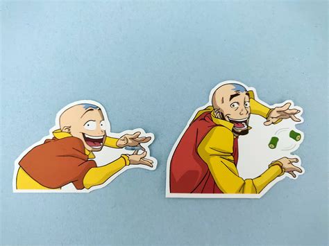 Aang marble Trick Vinyl Sticker Avatar the Last - Etsy Canada