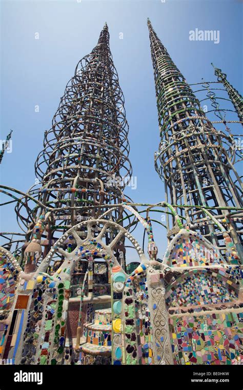 Watts Towers, Los Angeles, California Stock Photo - Alamy