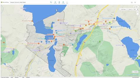 Newport, Vermont Map